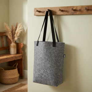 Sac fourre-tout en feutre recyclé certifié GRS Felta 12L pour femme, sans marque, avec base large, modèle 120662-1 - Product Image 3