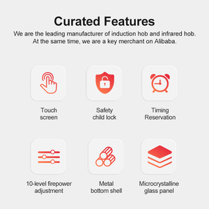 Bếp cảm ứng đôi 3500W Bếp cảm ứng điện tích hợp 2 bếp cảm ứng - Product Image 2