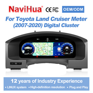 Navihua Upgrade 12.3' Digital Cluster Auto Meter Linux System Carplay LCD Instrument pour Toyota Land Cruiser LC200 2007-2020 - Product Image 1