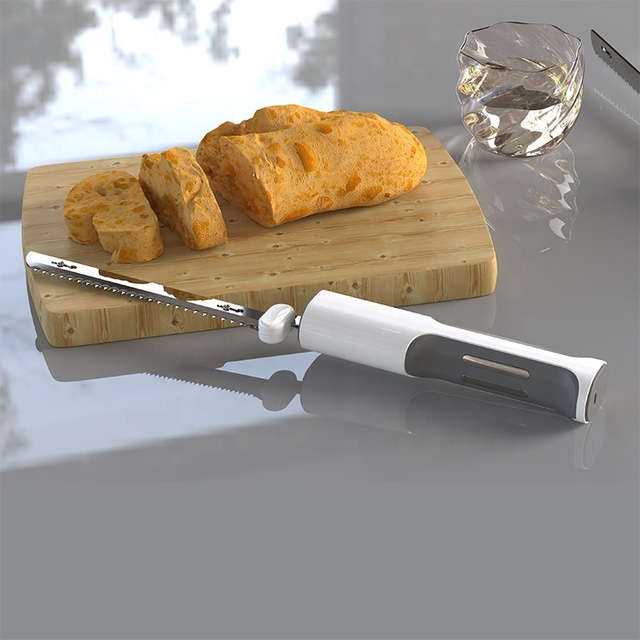 USB Chef Knives Rechargeable Kitchen Knife Electric Stainless Steel Two Blades Ham Slicing Carving Cutting Sourdough Bread Knife