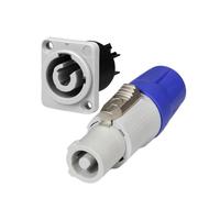 Connecteur d'alimentation verrouillable SINGO en gros, 3 broches, 20A 250V, gris, prise et fiche pour éclairage de scène, écran LED, tête mobile, panneau LED