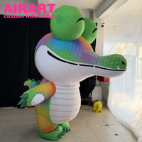 Costumes gonflables, modèle de mascotte personnalisé, costume d'animal gonflable, costume de crocodile de dessin animé gonflable