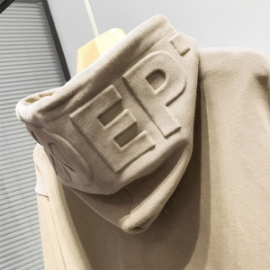 Yingling Emboss Sweat À Capuche Sudadera Con Capucha 330g Coton Lourd Sweat À Capuche Surdimensionné Hommes 3D Sweat À Capuche En Relief - Product Image 1