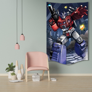 Derniers modèles d'impression d'anime Transformers Optimus Prime Devastator, affiche de décoration pour salon et chambre à coucher, tapisserie - Product Image 4