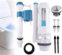 Accesorios de Cisterna de Inodoro de Plástico ABS, Ecológicos, con Doble Descarga, Válvula de Descarga de Alta Presión, Estilo Moderno, Ahorro de Agua, Montaje en el Suelo