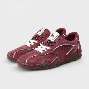 Zapatillas Deportivas de Mujer con Cordones de Cuero, Entresuela de EVA, Punta Plana, Suela Suave, Ligeras, Transpirables, Diseño de Color Mixto - Product Image 3
