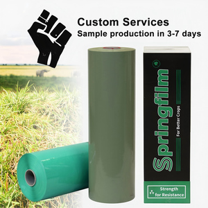 750mm X 1500m X25mic 사일리지 플라스틱 필름 및 원형 베일 랩 글로벌 수출 가격 - Product Image 2