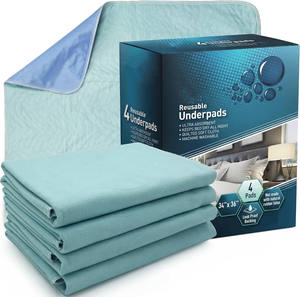 Protège-lits imperméables réutilisables de qualité supérieure pour adultes et personnes âgées - Product Image 1