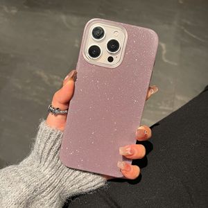 New Glossy TPU Phone Case with Glitter Solid Color Paintable Anti Drop Shockproof Protective Cover - Product Image 3