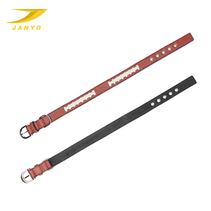 나일론 개 목걸이 고품질 PU 및 부드러운 나일론 애완 동물 강아지 축구 패턴 칼라 사용자 정의 로고 칼라 개 - Product Image 3