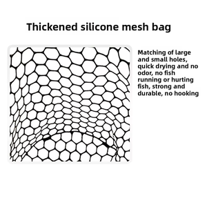 ตาข่ายตก<span class=keywords><strong>ปลา</strong></span>แบบพับได้ ยืดหยุ่นได้ หัวยางเปลี่ยนได้ รุ่นใหม่ สำหรับกิจกรรมกลางแจ้ง เดินป่า ตาข่ายยางนิ่ม <span class=keywords><strong>สี</strong></span><span class=keywords><strong>ดำ</strong></span>ใส - Product Image 2