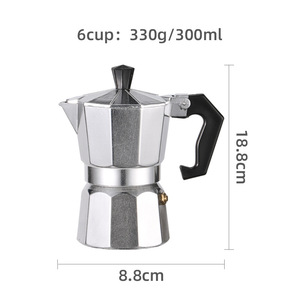 Poêle à Expresso <span class=keywords><strong>italienne</strong></span> Moka, Pots à café italien Expresso grec, poêle en Aluminium Moka cafetière - Product Image 6