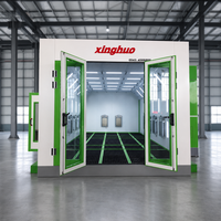 Cabines de peinture infrarouges électriques Elite 43 kW pour voitures, prix départ usine, 80 ° Cabine de peinture automobile avec double ventilateur d'admission