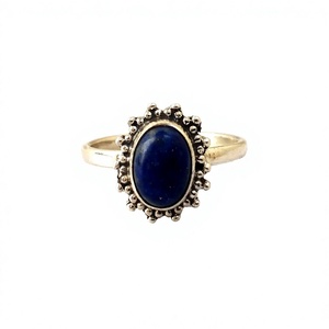 Personalized 925 Sterling Silver Statement <b>Ring</b> with <b>Lapis</b> <b>Lazuli</b> All Occasion Gift Jewelry Wholesale - Product Image 2