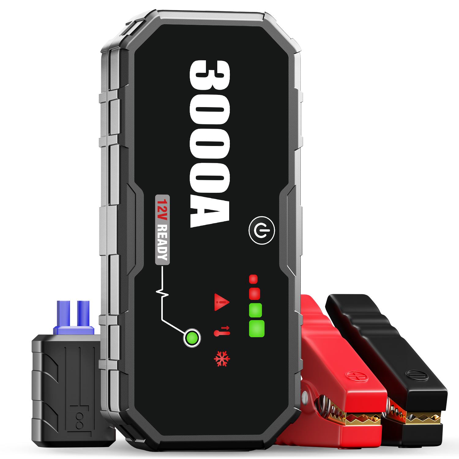 Портативное пусковое устройство 12 В, мощное автомобильное пусковое устройство, 3000 А, многофункциональная литиевая батарея, автомобильное пусковое устройство