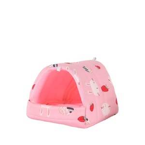 Nid pour animaux de compagnie pour Hamster accessoires lit pour animaux de compagnie souris coton maison petit Animal nid hiver chaud pour lapin/rongeur/cochon d'inde/<span class=keywords><strong>Rat</strong></span> - Product Image 4