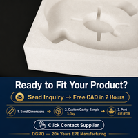 Emballage de protection antichoc en mousse EPE écologique de forme spéciale personnalisée pour le positionnement et la protection des marchandises fragiles, résistant à l'humidité