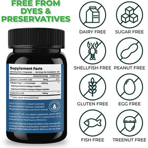 Cápsulas de Colágeno con Ácido Hialurónico y Vitamina C, para Cabello, Piel, Uñas y Articulaciones, 120 Cápsulas, Suplemento de Colágeno, Gran Venta - Product Image 4