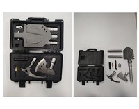 Ensemble d'haches multifonctionnelles avec pelle d'ingénieur, kit de plein air, outils de camping en voiture, lampe de poche, pliable