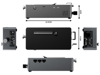 Station d'accueil EGPU AG03 : Double USB4 V2.0 (TB5), 80 Gbps, charge inversée 140 W, alimentation intégrée 800 W et prise en charge universelle des GPU.