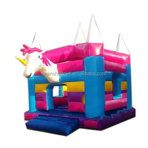 Istana Tiup Tema Unicorn Desain Baru Pegasus Rumah Pantul Balon Luar Ruangan Dijual