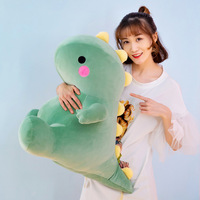 Boneka Dinosaurus Pink Lucu, Mainan Hewan Isi Lembut untuk Anak-anak, Hadiah Ulang Tahun dan Dekorasi Rumah