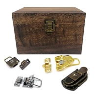 Loquet à bascule robuste en laiton antique, bronze, argent, doré pour coffre, coffret à bijoux, boîte à vin en bois, valise