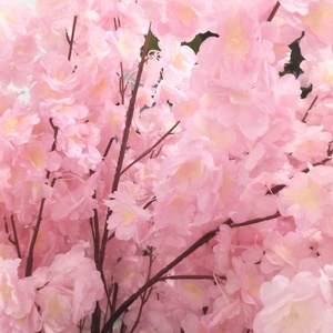 Chất Lượng Cao Nhân Tạo Hoa Anh Đào Cây Trang Trí Hoa 200Cm Lụa Nhựa Sắt Dây Đám Cưới Điểm Du Lịch - Product Image 2