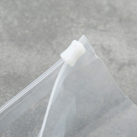 Fournisseurs recyclables Pe plastique givré couleur transparente emballage de vêtements blanc mat sac en papier à fermeture éclair pour vêtement
