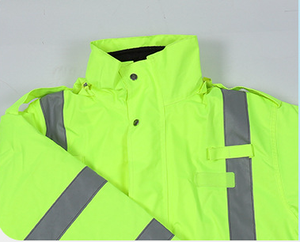 Veste de sécurité réfléchissante en polyester Oxford léger YS, gilet haute visibilité, imperméable, logo personnalisé, classe 2 ANSI - Product Image 6
