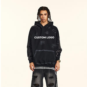 Sudadera con Capucha de Alta Calidad para Invierno, Estilo Casual, Tie Dye, Estampado Arcoíris Colorido, Sudadera Holgada Unisex, 100% Algodón - Product Image 1