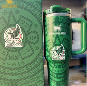 Custom Brand ODM Mexico American Sports Team Print Stainless Steel 6-12 Hours Thermal Vacuum Insulated Cup Travel <strong>Mug</strong> Gift <strong>Box</strong> - Product Image 1