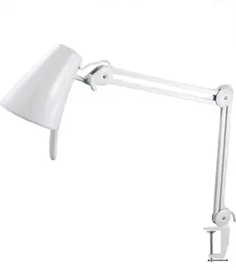 Taşınabilir katlanabilir uzun kol standı makyaj masası lambası Led büyüteç masa lambası masa kelepçesi ile