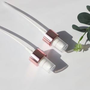 En stock pompe à crème de traitement en aluminium rose 24MM pour bouteille cosmétique - Product Image 1