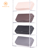 Étui rigide rayé pour lunettes de vue, boîte de rangement rectangulaire pour lunettes de soleil, logo personnalisé, style tendance