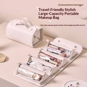 Trustloops Trousse de Toilette et de Maquillage Portable en PU, Grande Capacité, Très Stylée, Étanche, Quatre-en-un Détachable pour <span class=keywords><strong>le</strong></span> Voyage - Product Image 5