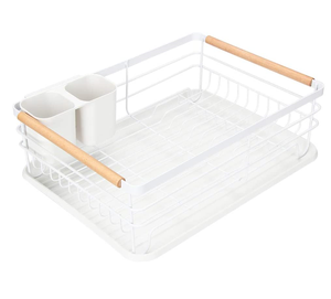 Estante moderno para <span class=keywords><strong>platos</strong></span> con mango <span class=keywords><strong>de</strong></span> <span class=keywords><strong>madera</strong></span>, <span class=keywords><strong>escurridor</strong></span> <span class=keywords><strong>blanco</strong></span> <span class=keywords><strong>y</strong></span> <span class=keywords><strong>de</strong></span> <span class=keywords><strong>madera</strong></span>, plato <span class=keywords><strong>de</strong></span> cocina para el hogar, taza, estante <span class=keywords><strong>de</strong></span> secado <span class=keywords><strong>de</strong></span> <span class=keywords><strong>platos</strong></span>, bandeja, cubiertos, <span class=keywords><strong>escurridor</strong></span> <span class=keywords><strong>de</strong></span> <span class=keywords><strong>platos</strong></span> - Product Image 1