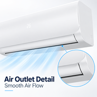 Climatiseur Inverter Split Certifié en Gros 9000 BTU 1.5 CV A++ WIFI Logo Personnalisé pour Fourniture de Projets d'Appartements