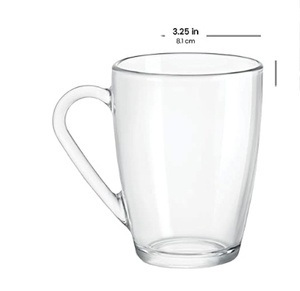 Taza de café de cristal grande para viaje, vaso decorativo para cerveza, leche, venta al por mayor - Product Image 1