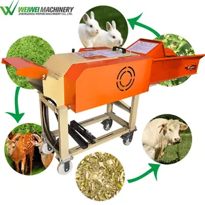 Weiwei chaff cutter 4-6t output China hot sale agricultural grass shredder harvester cutting machine with competitive price