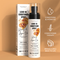 Spray revitalisant sans rinçage pour cheveux au miel et kératine, protection thermique, contrôle des frisottis, brillance – Soins capillaires
