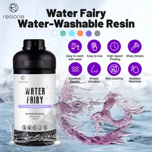 RESIONE Crystal Purple Water Fairy Water Washable Resin High-Speed Printing LCD DLP 3D Printing Resin