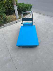 맞춤형 전기 가위 리프팅 플랫폼 트롤리 4 륜 워크샵 배터리 트롤리 철 소재 유압 리프트 OEM - Product Image 4