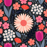 Tissu en popeline de coton tissé, antistatique, anti-boulochage, respirant, léger, imprimé floral, pour hommes, femmes, enfants, vêtements décontractés