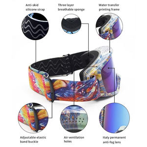 Lunettes de ski pour enfants personnalisées OEM Anti-buée Lunettes de snowboard pour enfants Lentilles polarisées Protection UV400 Ski Sport de neige Lunettes - Product Image 2