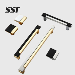 Zinc Alloy Modern Adjustable Gold Black Chrome Bedroom <b>Kitchen</b> Bathroom Outdoor Wardrobe Handles Cabinet Drawer Dresser Knobs - Product Image 1