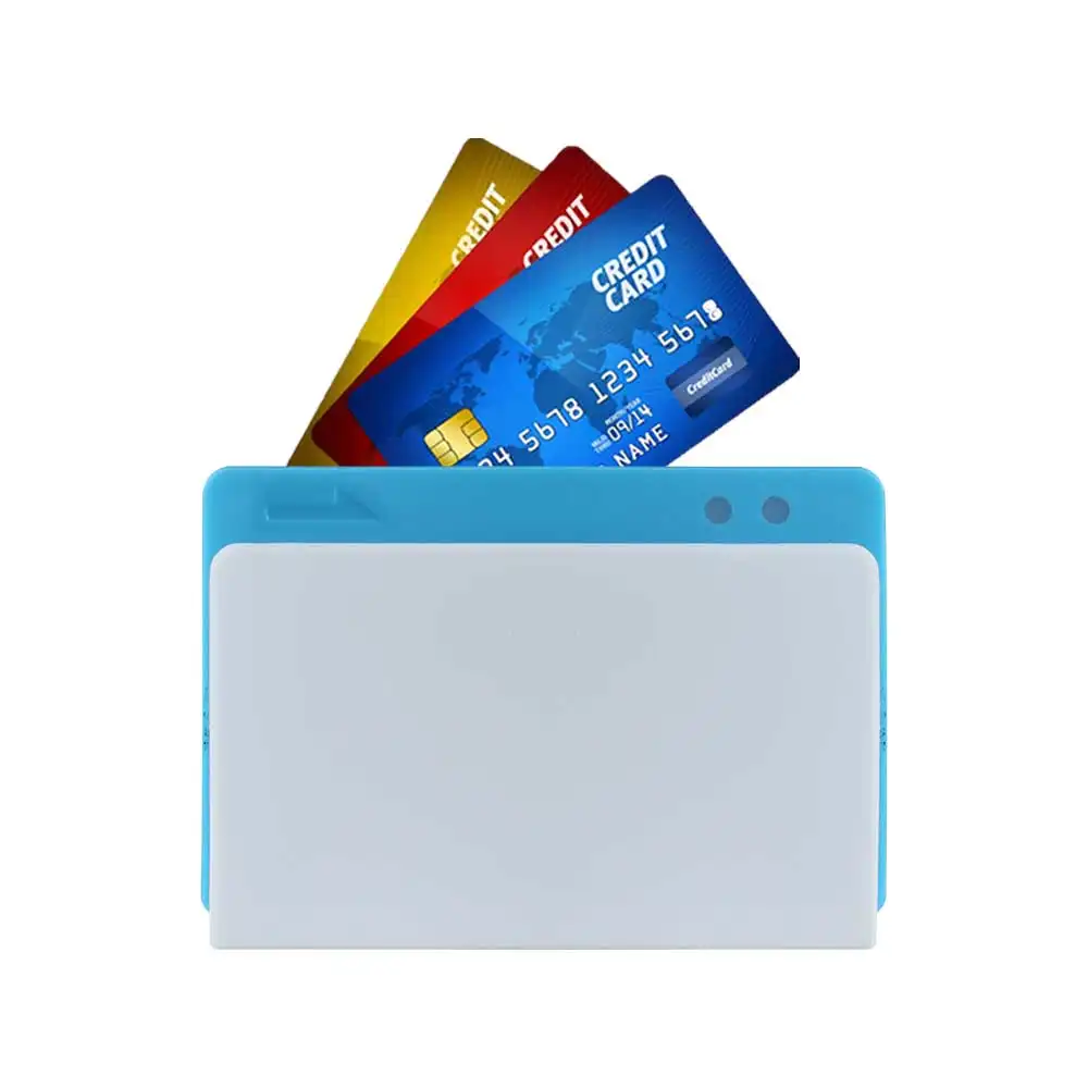ไร้สาย ZCS01แบบพกพา Android IOS มินิ MSR เครื่องอ่านบัตร NFC SDK ฟรีบัตรเครดิตแม่เหล็ก