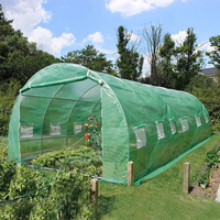Serre de jardinage en métal galvanisé facilement assemblable avec film PE pour la croissance des plantes