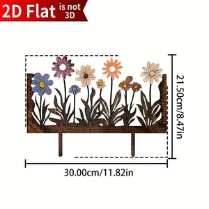 <span class=keywords><strong>Décoration</strong></span> <span class=keywords><strong>de</strong></span> jardin en forme <span class=keywords><strong>de</strong></span> fleurs sauvages pour l'aménagement paysager extérieur, la pelouse, le patio et les allées - Product Image 3