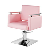 Fauteuil de barbier en cuir inclinable et rotatif réglable avec design pliable et repose-pieds pour salon de coiffure et institut de beauté